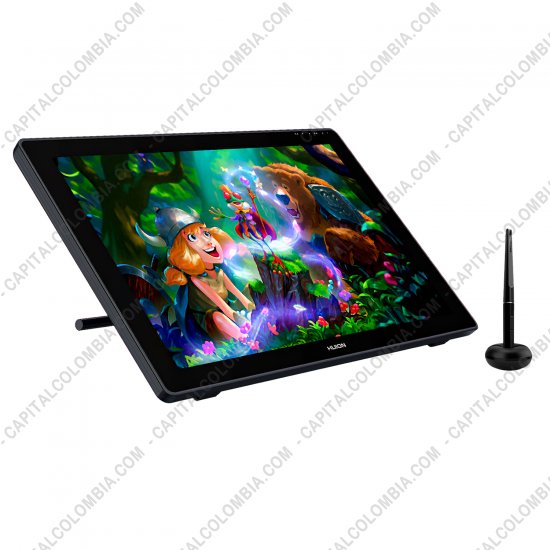 Tablas Digitalizadoras Wacom, Huion, Xp-Pen y otras, Marca: Huion - Display Digitalizador Huion Kamvas Pro 22 (2.5K QHD) con base, lápiz 8K y área activa de 47.54cm x 26.74cm - RDS-220