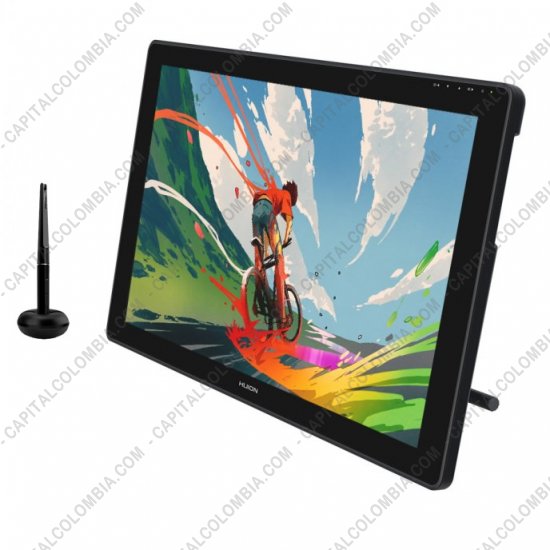 Tablas Digitalizadoras Wacom, Huion, Xp-Pen y otras, Marca: Huion - Display Digitalizador Huion Kamvas Pro 22 (2.5K QHD) con base, lápiz 8K y área activa de 47.54cm x 26.74cm - RDS-220