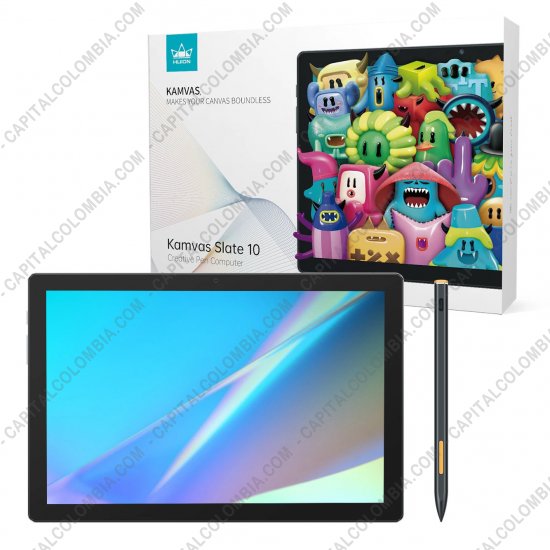 Tablas Digitalizadoras Wacom, Huion, Xp-Pen y otras, Marca: Huion - Tableta de dibujo Huion Kamvas Slate 10" con Android y lápiz 4k