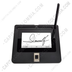 Ampliar foto de Tableta Ugee Capturador de Firmas de 5 pulgadas con lector de huella digital, conexión USB - UG-0502