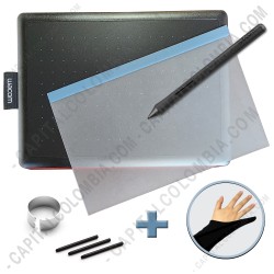 Ampliar foto de Combo Tabla Digitalizadora One by Wacom - Lápiz 2K - CTL472 + Guante + Protector de Área Activa