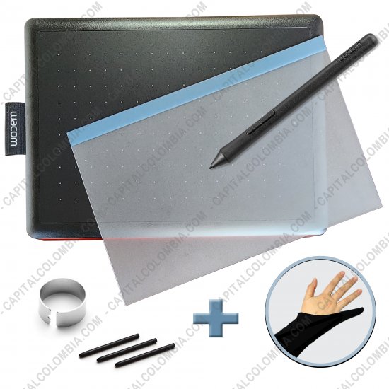 Tablas Digitalizadoras Wacom, Huion, Xp-Pen y otras, Marca: Wacom - Combo Tabla Digitalizadora One by Wacom - Lápiz 2K - CTL472 + Guante + Protector de Área Activa