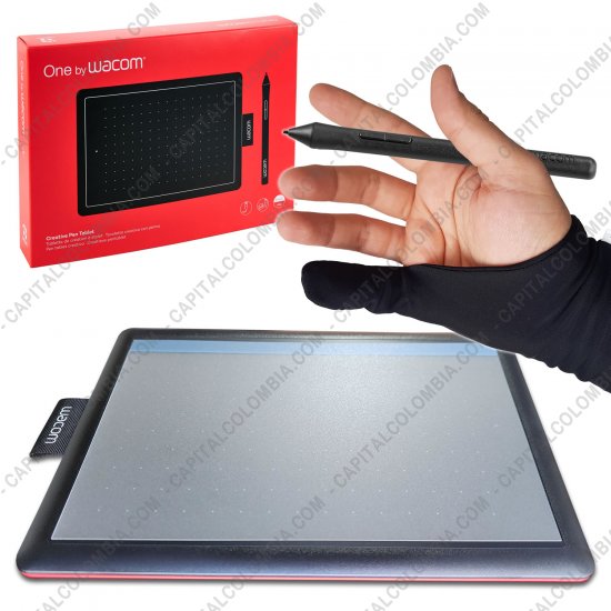 Tablas Digitalizadoras Wacom, Huion, Xp-Pen y otras, Marca: Wacom - Combo Tabla Digitalizadora One by Wacom - L&aacute;piz 2K - CTL472 + Guante + Protector de &Aacute;rea Activa