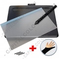 Combo Tabla Digitalizadora Wacom Intuos Small Black - Lápiz 4K - CTL4100 + Guante + Protector de Área Activa