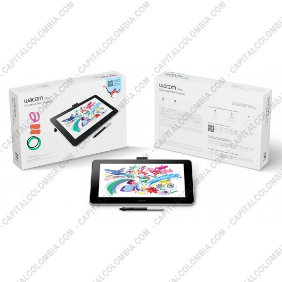 Tablas Digitalizadoras Wacom, Huion, Xp-Pen y otras, Marca: Wacom - Display Digitalizador Wacom One de 13" con lápiz de 4.096 niveles de presión - DTC133W0A