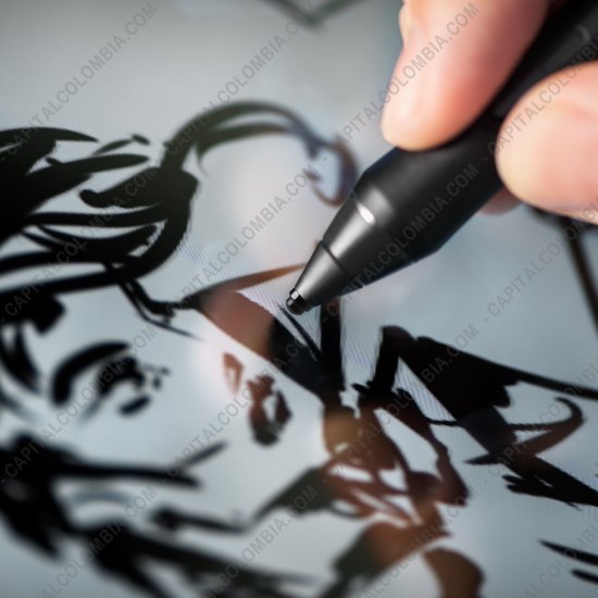 Tablas Digitalizadoras Wacom, Huion, Xp-Pen y otras, Marca: Wacom - L&aacute;piz Intuos Creative Stylus 2 para IPAD3 (o superior) sensible a la presi&oacute;n color negro con gris (Ref CS600PK)