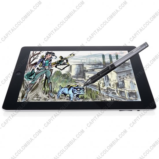 Tablas Digitalizadoras Wacom, Huion, Xp-Pen y otras, Marca: Wacom - L&aacute;piz Intuos Creative Stylus 2 para IPAD3 (o superior) sensible a la presi&oacute;n color negro con gris (Ref CS600PK)