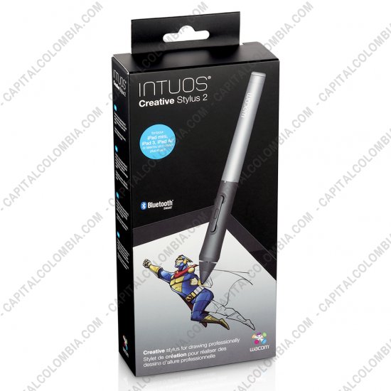 Tablas Digitalizadoras Wacom, Huion, Xp-Pen y otras, Marca: Wacom - L&aacute;piz Intuos Creative Stylus 2 para IPAD3 (o superior) sensible a la presi&oacute;n color negro con gris (Ref CS600PK)