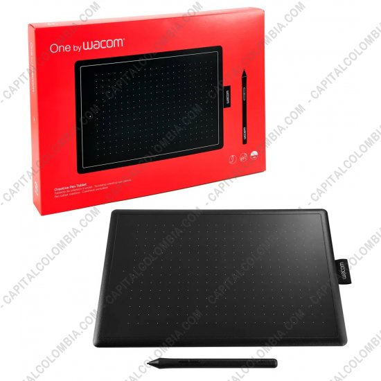 Tablas Digitalizadoras Wacom, Huion, Xp-Pen y otras, Marca: Wacom - Tabla Digitalizadora One by Wacom tamaño Mediano - Lápiz 2K - CTL672