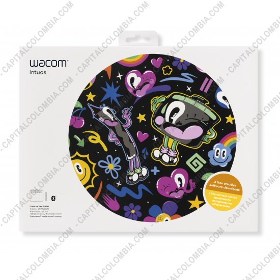 Tablas Digitalizadoras Wacom, Huion, Xp-Pen y otras, Marca: Wacom - Tabla Digitalizadora Wacom Intuos Comfort Plus Medium Pen Bluetooth Black - Lapiz 4K - inal&aacute;mbrica - CTL-6100WLK0