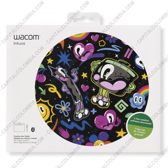 Tablas Digitalizadoras Wacom, Huion, Xp-Pen y otras, Marca: Wacom - Tabla Digitalizadora Wacom Intuos Comfort S Pen Bluetooth Black - Lapiz 4K - inal&aacute;mbrica - CTL4100WLK0