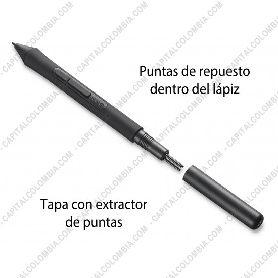 Tablas Digitalizadoras Wacom, Huion, Xp-Pen y otras, Marca: Wacom - Tabla Digitalizadora Wacom Intuos S Black - Lápiz 4K - CTL-4100
