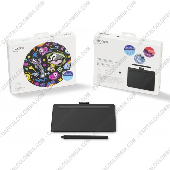 Tablas Digitalizadoras Wacom, Huion, Xp-Pen y otras, Marca: Wacom - Tabla Digitalizadora Wacom Intuos S Black - Lápiz 4K - CTL-4100