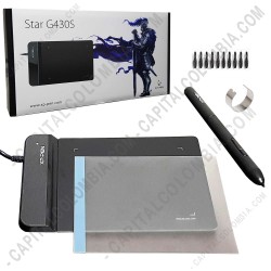 Ampliar foto de Combo Tabla Digitalizadora XP-Pen G430S con lápiz 8K y área activa de 10.16cm x 7.62cm + Protector de Área Activa