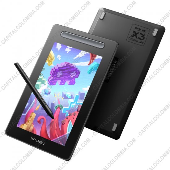 Tablas Digitalizadoras Wacom, Huion, Xp-Pen y otras, Marca: Xp-Pen - Display Digitalizador XP-Pen Artist 10 Negra Segunda Generaci&oacute;n con l&aacute;piz 8K con chip x3 y &aacute;rea activa de 22.45cm x 12.67cm