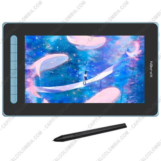 Tablas Digitalizadoras Wacom, Huion, Xp-Pen y otras, Marca: Xp-Pen - Display Digitalizador XP-Pen Artist 12 Azul Segunda Generaci&oacute;n con l&aacute;piz 8K con chip x3 y &aacute;rea activa de 26.32cm x 14.81cm