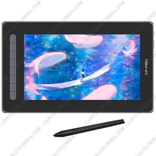 Tablas Digitalizadoras Wacom, Huion, Xp-Pen y otras, Marca: Xp-Pen - Display Digitalizador XP-Pen Artist 12 Negra Segunda Generaci&oacute;n con l&aacute;piz 8K con chip x3 y &aacute;rea activa de 26.32cm x 14.81cm