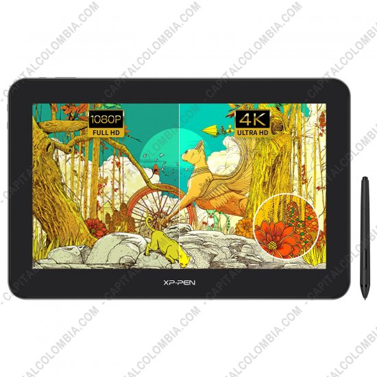Tablas Digitalizadoras Wacom, Huion, Xp-Pen y otras, Marca: Xp-Pen - Display Digitalizador XP-Pen Artist 16TP UltraHD Multitouch - MD160U - lápiz 8K con borrador y área activa de 34.56cm x 19.44cm