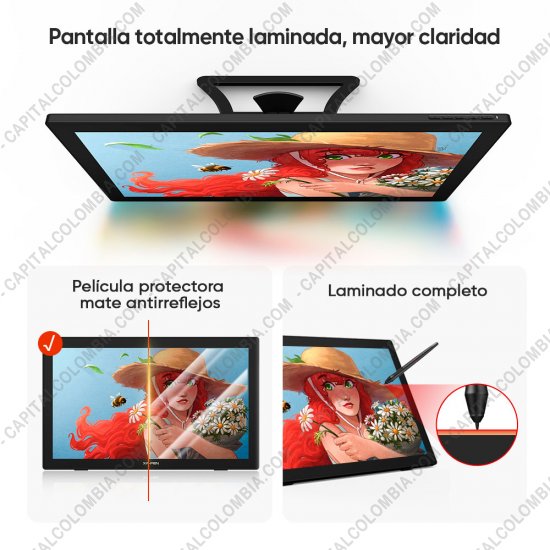 Tablas Digitalizadoras Wacom, Huion, Xp-Pen y otras, Marca: Xp-Pen - Display Digitalizador XP-Pen Artist 24 FHD con l&aacute;piz 8K - &aacute;rea activa de 52.69cm x 29.64cm