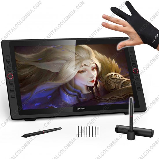 Tablas Digitalizadoras Wacom, Huion, Xp-Pen y otras, Marca: Xp-Pen - Display Digitalizador XP-Pen Artist 24 Pro con lápiz 8K - área activa de 52.69cm x 29.54cm