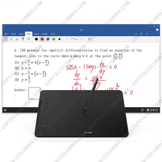 Tablas Digitalizadoras Wacom, Huion, Xp-Pen y otras, Marca: Xp-Pen - Tabla Digitalizadora XP-Pen Deco 01 v2 color negro con lápiz 8K y área activa de 25.4cm x 15.87cm