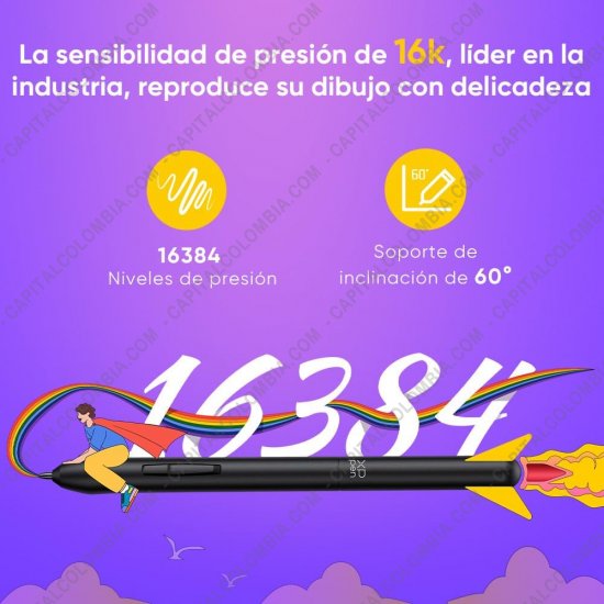 Tablas Digitalizadoras Wacom, Huion, Xp-Pen y otras, Marca: Xp-Pen - Tabla Digitalizadora XP-Pen Deco 640 - IT640 con lápiz 16K y área activa de 16cm x 9cm