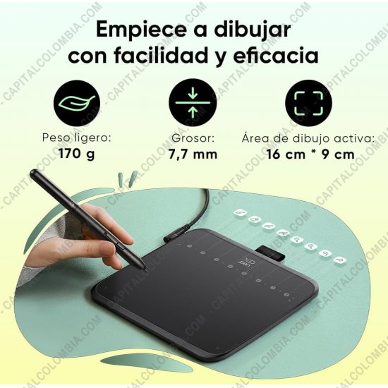 Tablas Digitalizadoras Wacom, Huion, Xp-Pen y otras, Marca: Xp-Pen - Tabla Digitalizadora XP-Pen Deco 640 - IT640 con lápiz 16K y área activa de 16cm x 9cm