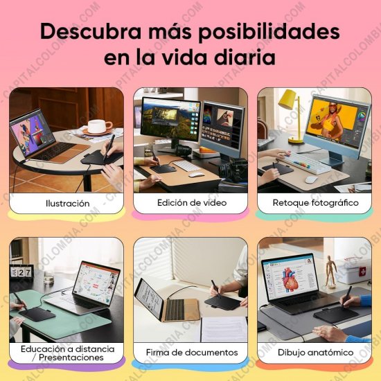 Tablas Digitalizadoras Wacom, Huion, Xp-Pen y otras, Marca: Xp-Pen - Tabla Digitalizadora XP-Pen Deco 640 - IT640 con lápiz 16K y área activa de 16cm x 9cm