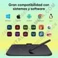 Tablas Digitalizadoras Wacom, Huion, Xp-Pen y otras, Marca: Xp-Pen - Tabla Digitalizadora XP-Pen Deco 640 - IT640 con lápiz 16K y área activa de 16cm x 9cm