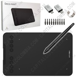 Ampliar foto de Tabla Digitalizadora XP-Pen Deco Mini7 con lápiz 8K - área activa de 17.78cm x 11.11cm - Reemplaza G640S
