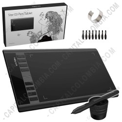 Ampliar foto de Tabla Digitalizadora XP-Pen Star 03 V2 con lápiz 8K - área activa de 25.4cm x 15.24cm