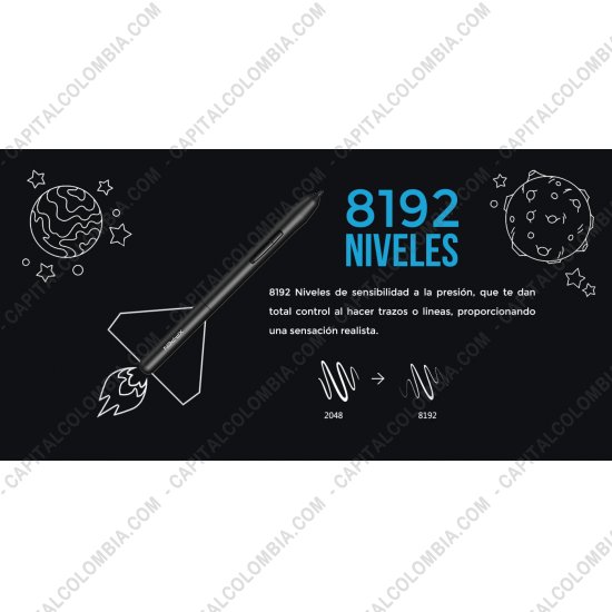 Tablas Digitalizadoras Wacom, Huion, Xp-Pen y otras, Marca: Xp-Pen - Tabla Digitalizadora XP-Pen Star G640 con lápiz 8K y área activa de 15.24cm x 10.16cm