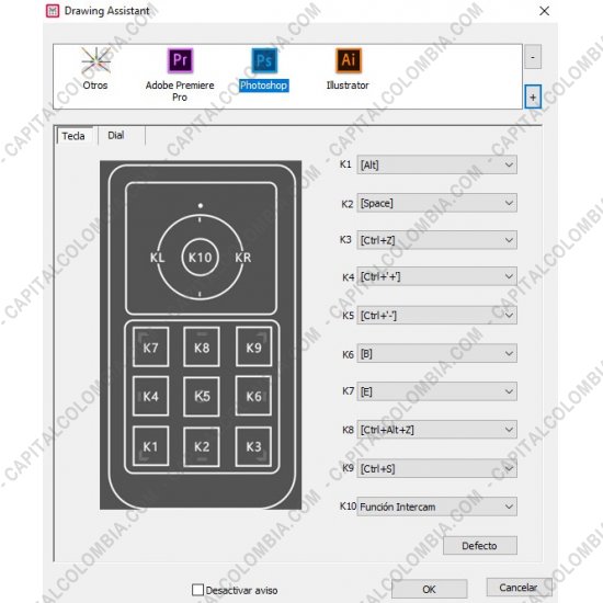 Tablas Digitalizadoras Wacom, Huion, Xp-Pen y otras, Marca: Xp-Pen - Teclado de acceso r&aacute;pido y dial inal&aacute;mbrico para tabletas y displays digitalizadores - AC19