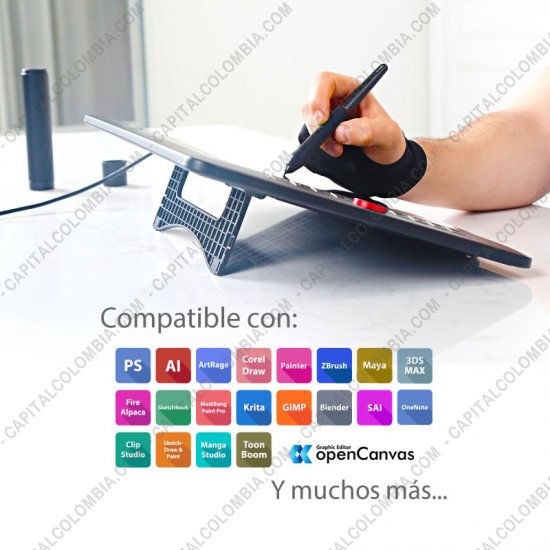 Tabletas Digitalizadoras XP-Pen, Marca: Xp-Pen - Display Digitalizador XP-Pen Artist 15.6 Pro V2 con lápiz 8K y área activa de 34.42cm x 19.36cm