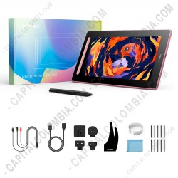 Ampliar foto de Display Digitalizador XP-Pen Artist 16 Segunda Generación color Rosado con lápiz 8K con chip x3 y área activa de 34.1cm x 19.18cm