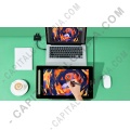 Tabletas Digitalizadoras XP-Pen, Marca: Xp-Pen - Display Digitalizador XP-Pen Artist 16 Segunda Generación color verde con lápiz 8K con chip x3 y área activa de 34.1cm x 19.18cm