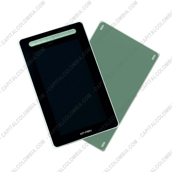 Tabletas Digitalizadoras XP-Pen, Marca: Xp-Pen - Display Digitalizador XP-Pen Artist 16 Segunda Generación color verde con lápiz 8K con chip x3 y área activa de 34.1cm x 19.18cm