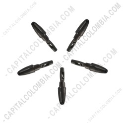 Ampliar foto de Kit de cinco (5) puntas de repuesto negras para tablas digitalizadoras Xp-Pen con lápiz P01, P02, P03 y P05