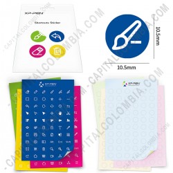 Ampliar foto de Stickers adhesivos para botones de acceso directo para tabletas digitalizadoras