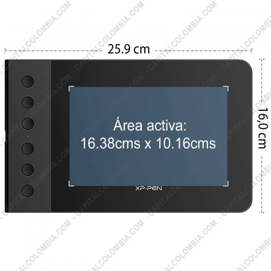 Tabletas Digitalizadoras XP-Pen, Marca: Xp-Pen - Tabla Digitalizadora XP-Pen G640S con lápiz 8K y área activa de 16.38cm x 10.16cm