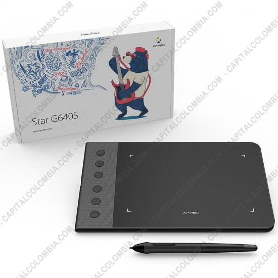 Tabletas Digitalizadoras XP-Pen, Marca: Xp-Pen - Tabla Digitalizadora XP-Pen G640S con lápiz 8K y área activa de 16.38cm x 10.16cm