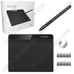 Ampliar foto de Tabla Digitalizadora XP-Pen Star G640 con lápiz 8K y área activa de 15.24cm x 10.16cm
