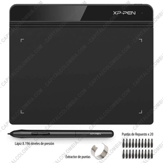 Tabletas Digitalizadoras XP-Pen, Marca: Xp-Pen - Tabla Digitalizadora XP-Pen Star G640 con lápiz 8K y área activa de 15.24cm x 10.16cm