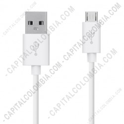 Ampliar foto de Cable USB a Micro-USB de 1.2 metros color blanco para Celular Samsung