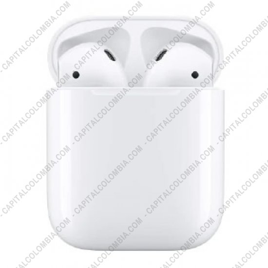 Teclados y Mouse para Gamers, Oficina y Hogar, Webcams y Diademas, Marca: Apple - Aud&iacute;fonos Blancos Apple AirPods con estuche de Carga - Segunda Generaci&oacute;n