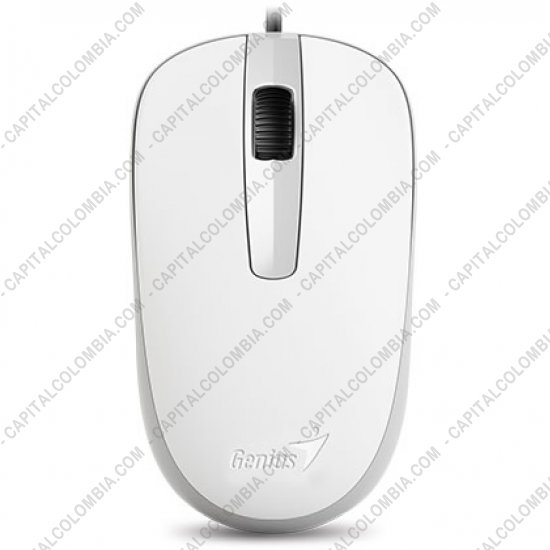 Teclados y Mouse para Gamers, Oficina y Hogar, Webcams y Diademas, Marca: Genius - Mouse color Blanco conexi&oacute;n USB de marca Genius para Windows y Mac - DX-120