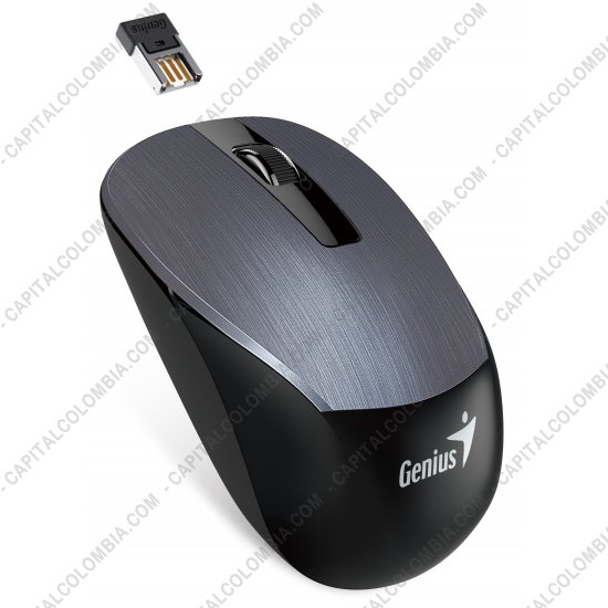 Teclados y Mouse para Gamers, Oficina y Hogar, Webcams y Diademas, Marca: Genius - Mouse Inal&aacute;mbrico Gris de marca Genius 1200dpi - NX-7015
