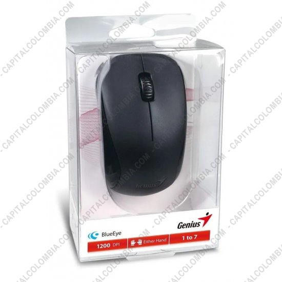 Teclados y Mouse para Gamers, Oficina y Hogar, Webcams y Diademas, Marca: Genius - Mouse Inal&aacute;mbrico Negro de marca Genius 1200dpi - NX-7000