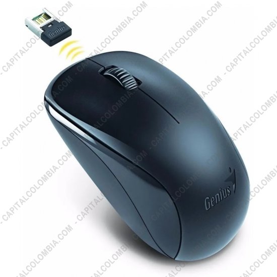 Teclados y Mouse para Gamers, Oficina y Hogar, Webcams y Diademas, Marca: Genius - Mouse Inal&aacute;mbrico Negro de marca Genius 1200dpi - NX-7000