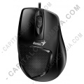 Mouse Negro Ergonómico conexión USB de marca Genius para Windows y Mac - DX-150X